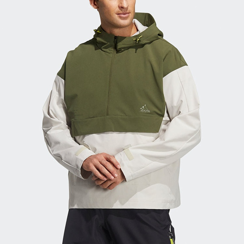 adidas adidas Th Jacket Woven Anorak Green/White GP0968 outlook