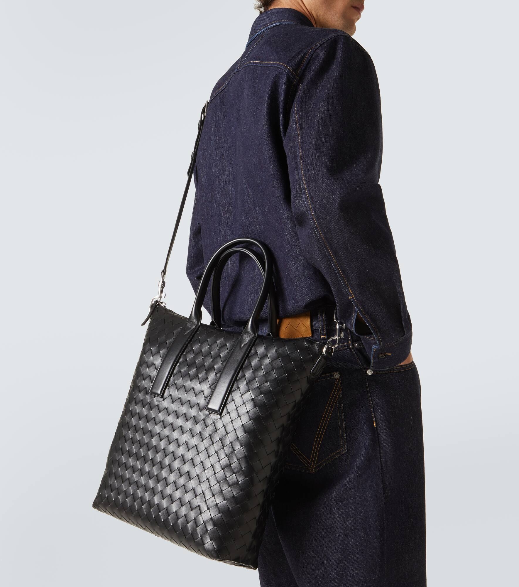 Classic Intrecciato leather tote bag - 3