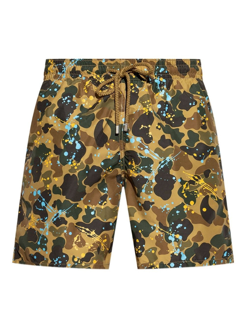 x Vilebrequin paint-splatter print swim shorts 1