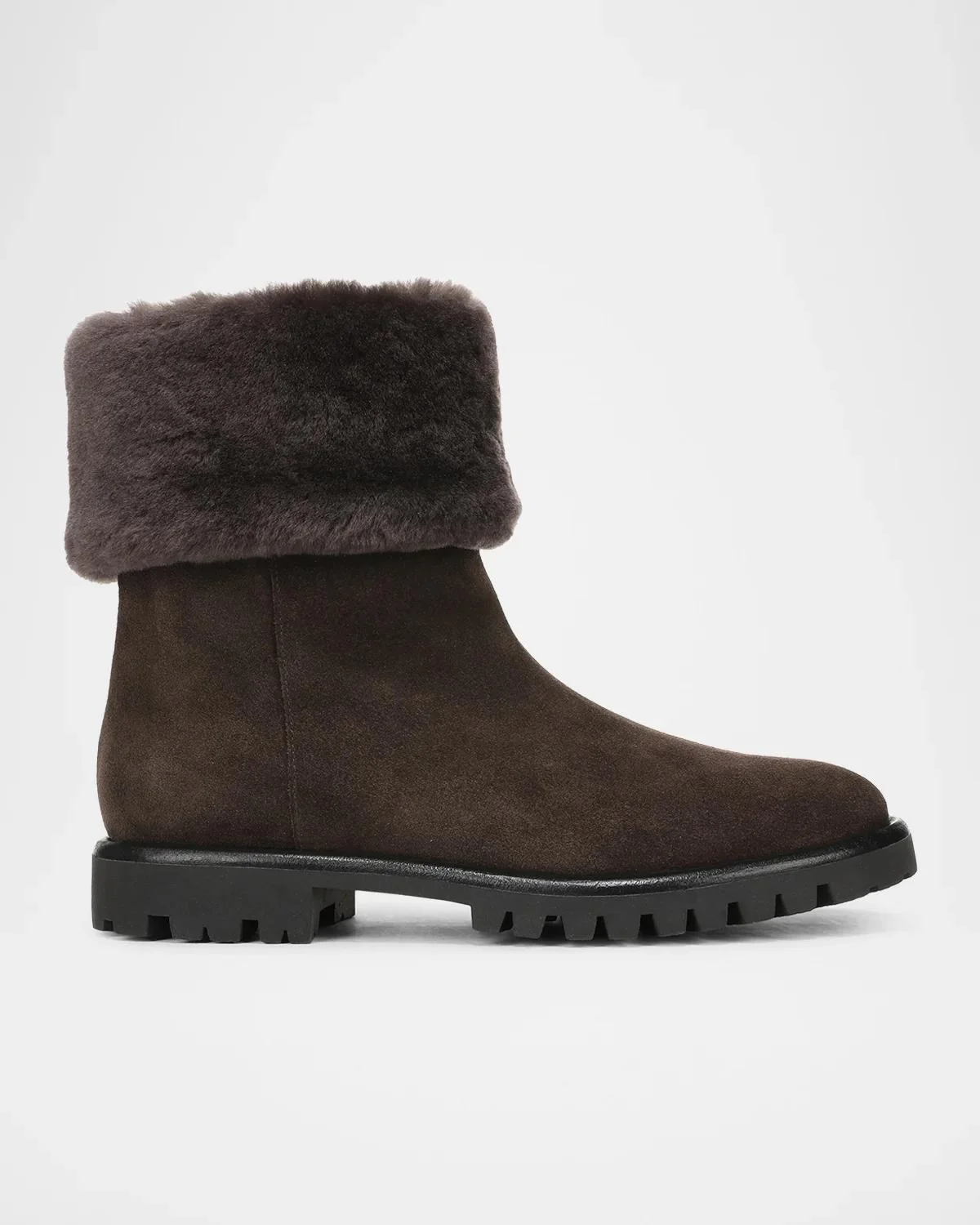 Cameron Shearling-Lined Suede Boots - 1