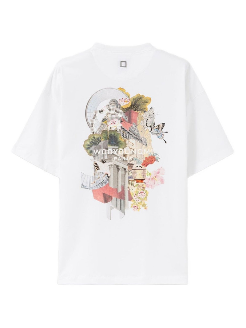 Wooyoungmi abstract-print T-shirt outlook