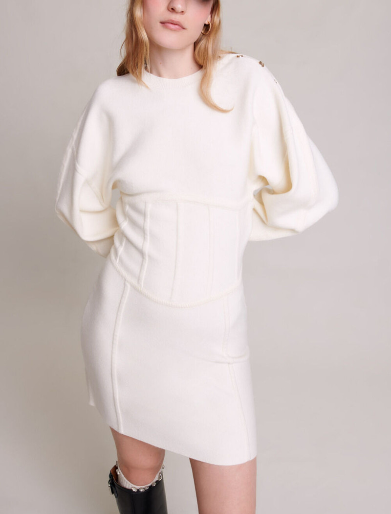Corset-effect jumper dress 7