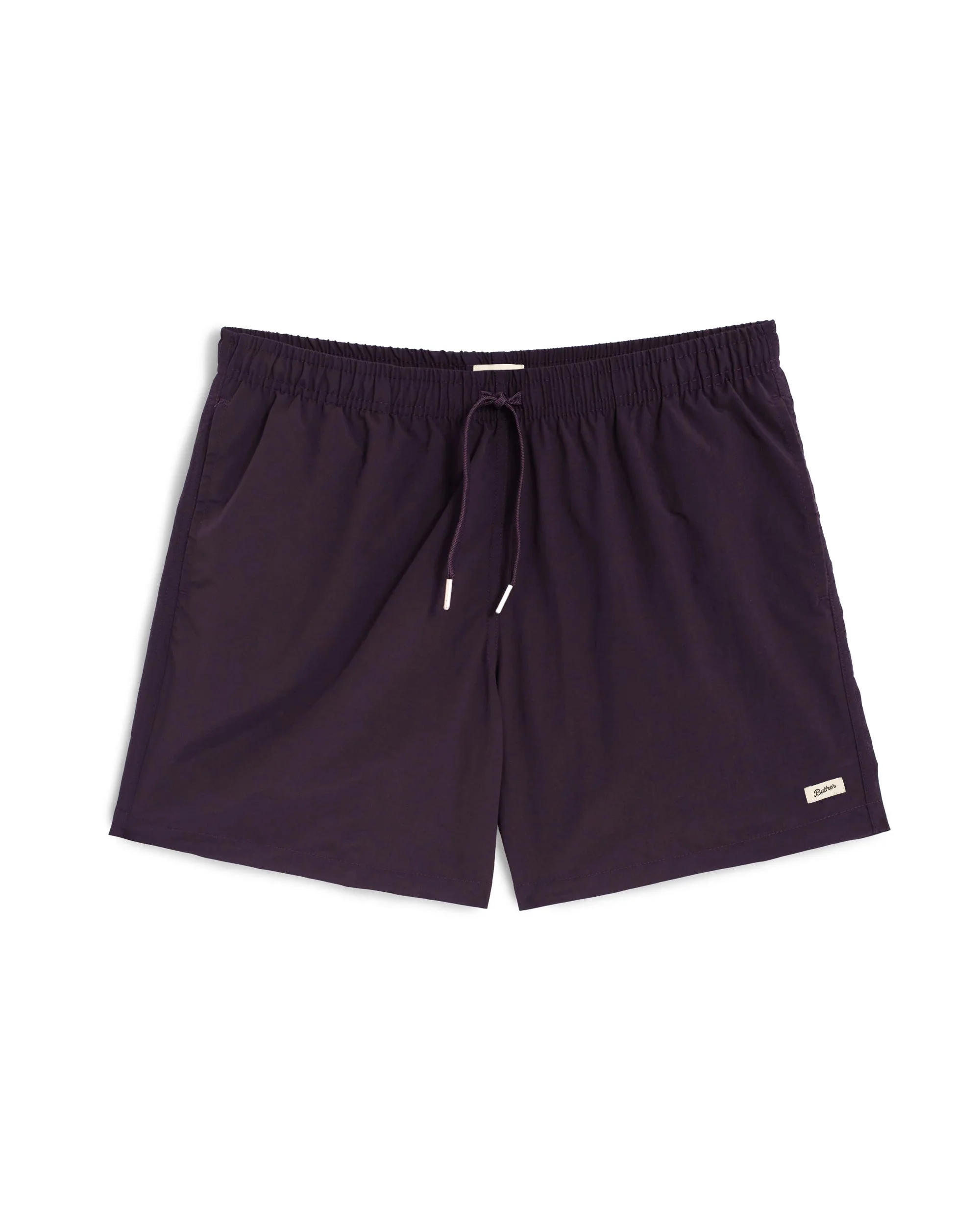 Solid Plum Swim Trunk - 1