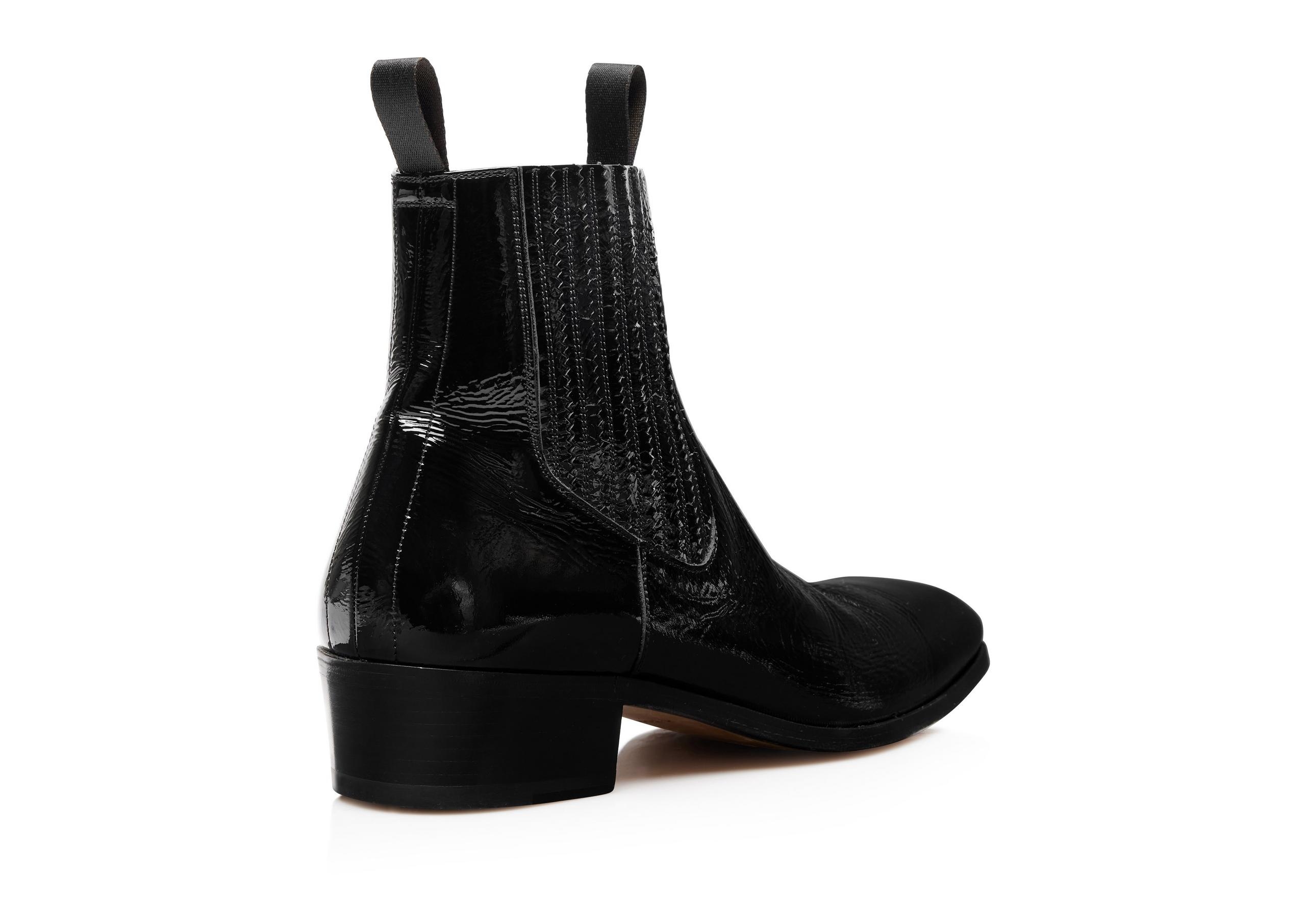CRACKLED PATENT BAILEY CHELSEA BOOT - 3
