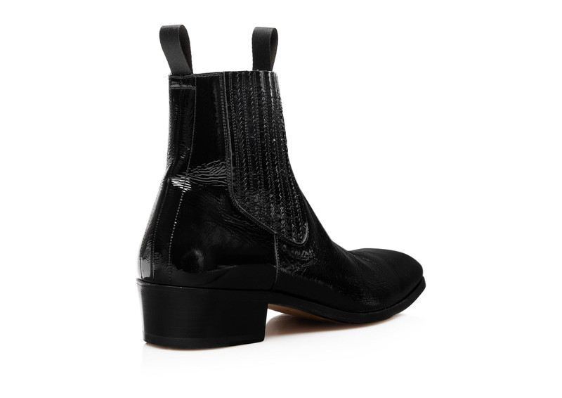 CRACKLED PATENT BAILEY CHELSEA BOOT 3