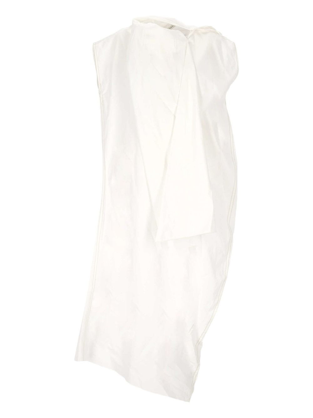 asymmetric draped mini dress - 1