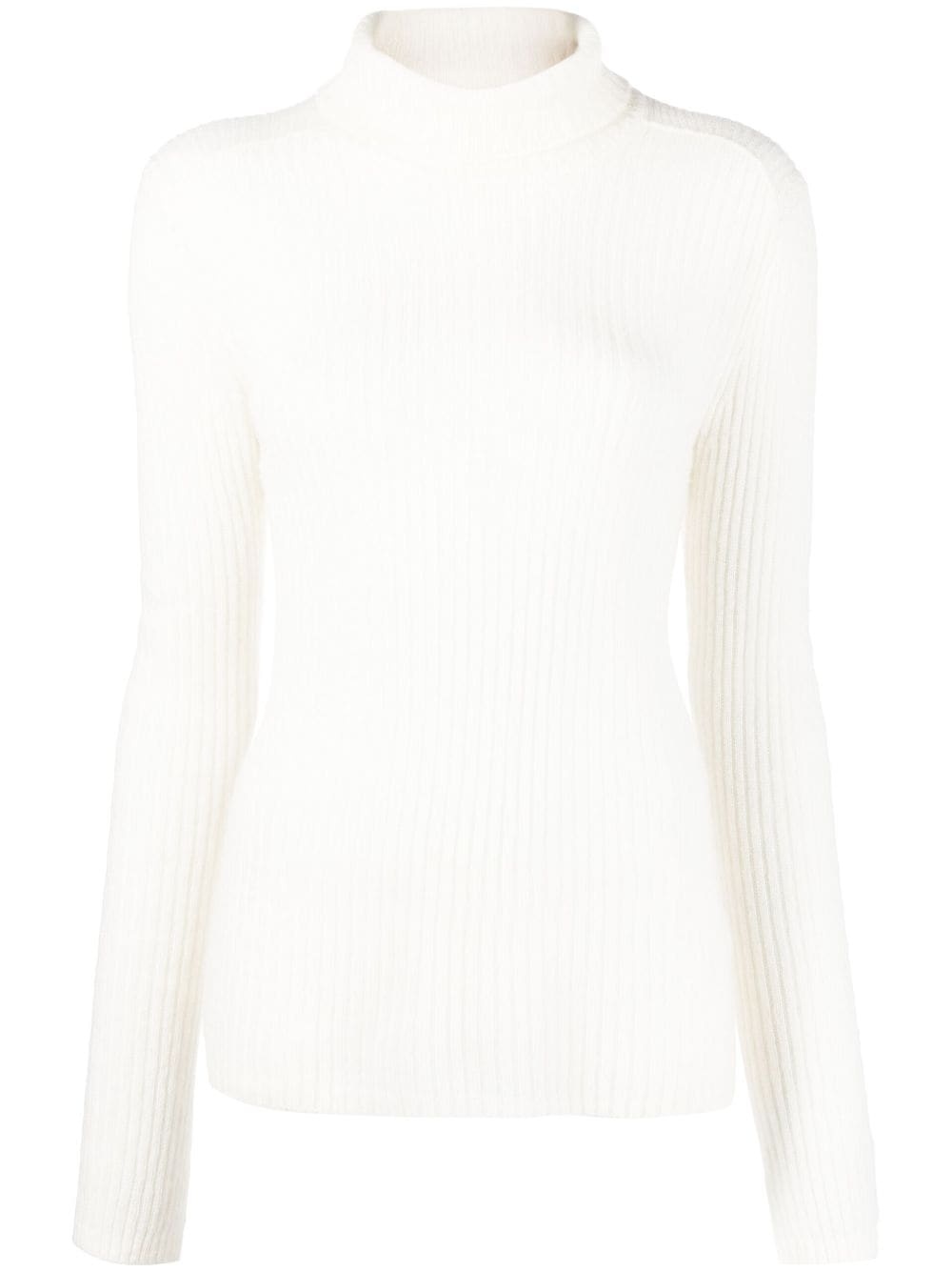 semi-sheer roll-neck jumper - 1