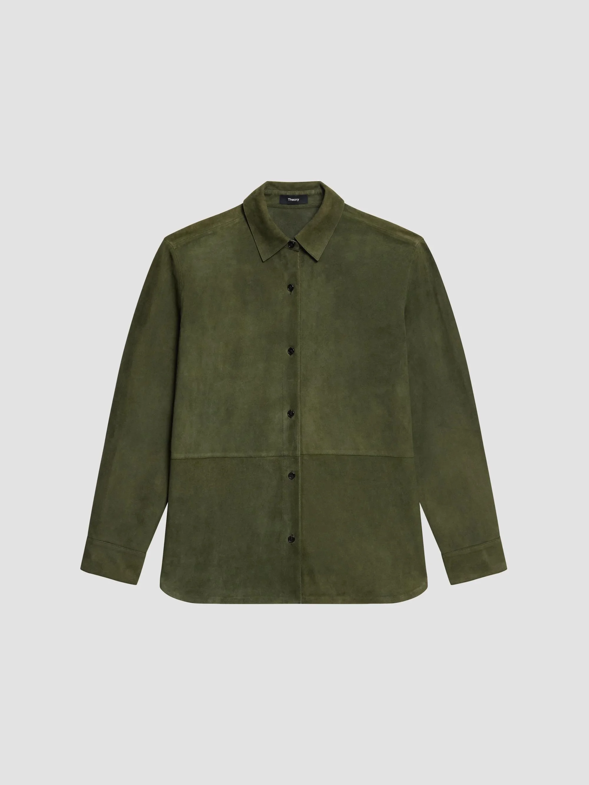 Women's Classic Menswear Leather Shirt - Ivy - 1