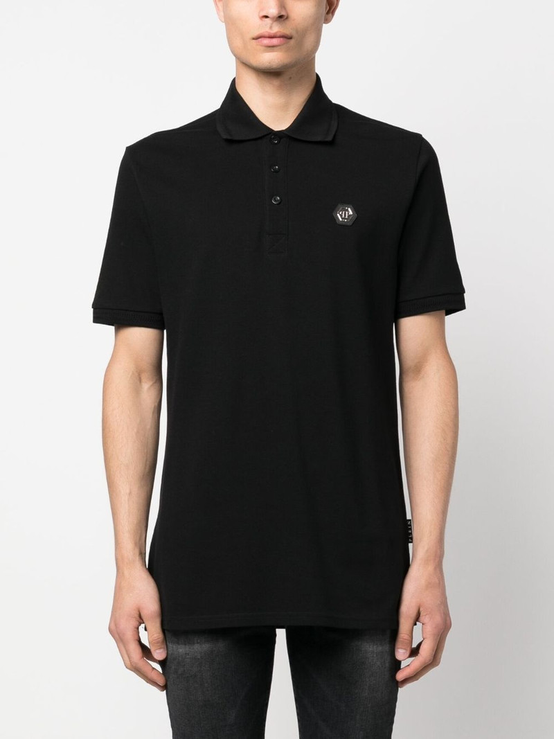 logo_patch short-sleeved polo shirt 3