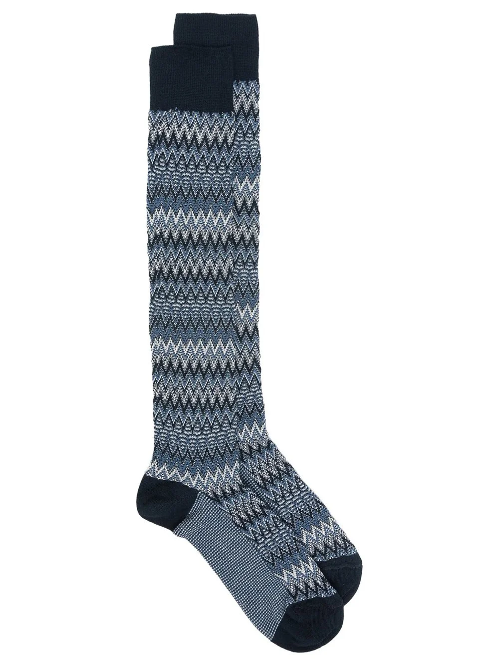 HIGH SOCKS IN ZIG-ZAG COTTON - 1