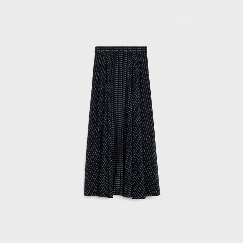 CELINE 90’S MIDI SKIRT IN PRINTED CREPE DE CHINE outlook