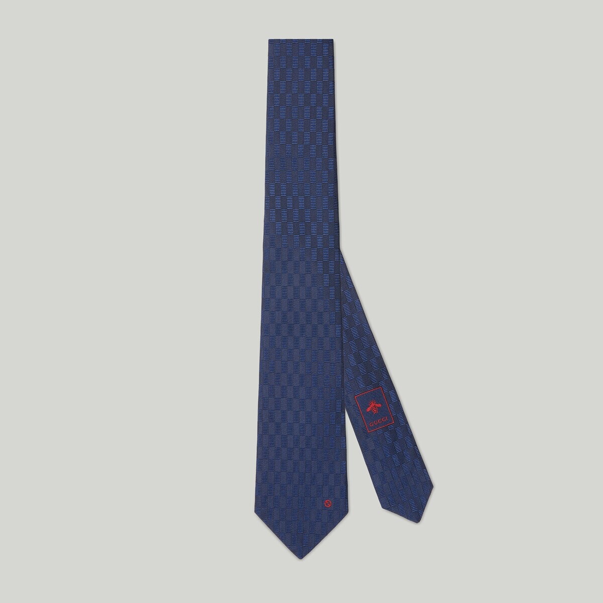 Geometric silk jacquard tie - 1
