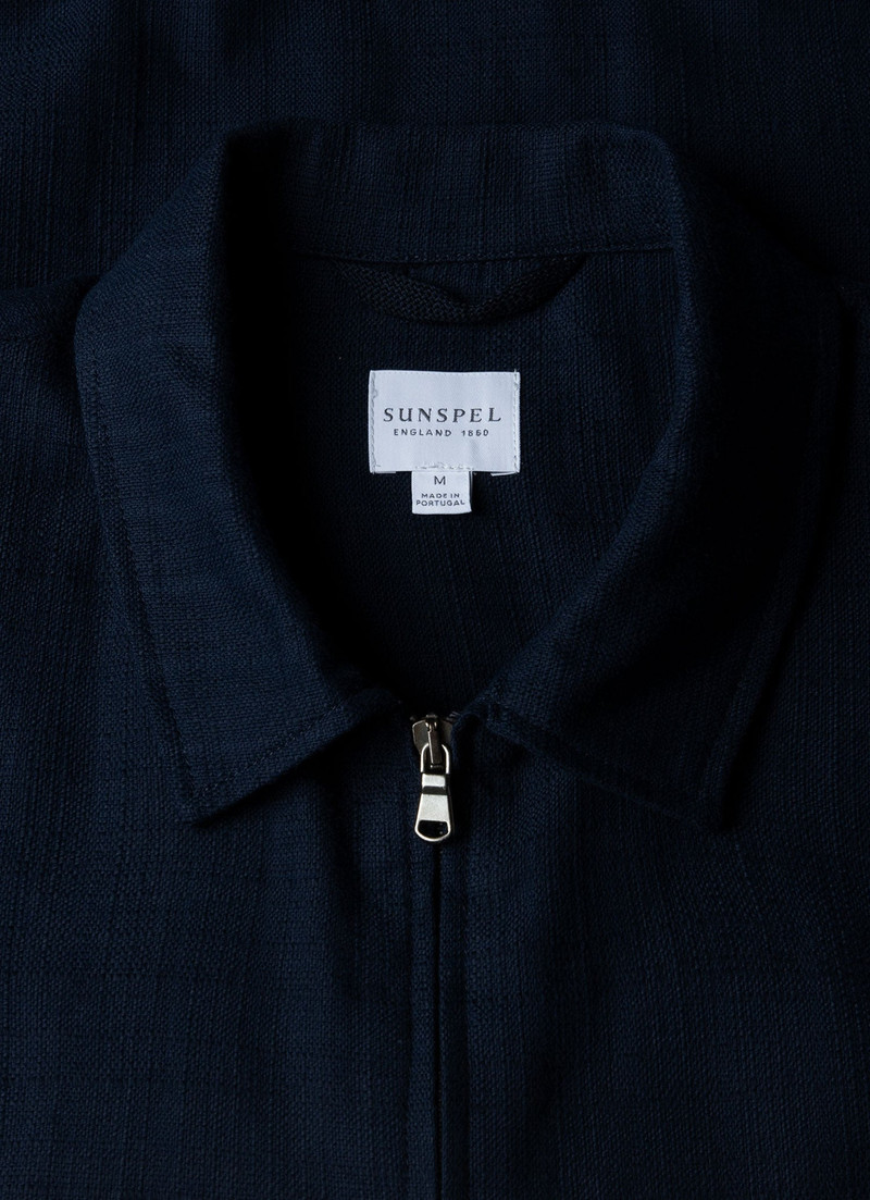 Cotton Raffia Blouson Jacket 4