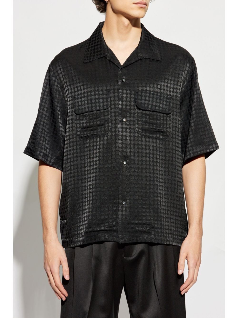 monogram short-sleeve shirt - 3