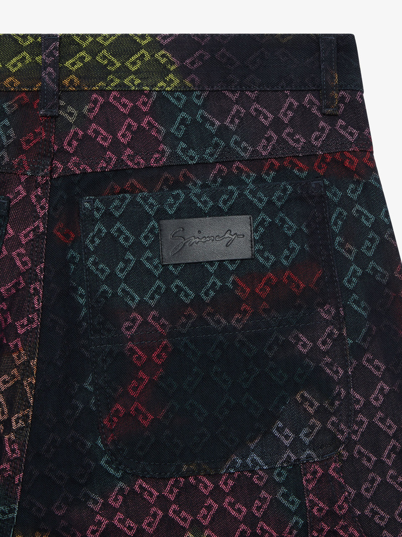 MULTICOLOR JEANS IN DENIM MONOGRAM 72 4