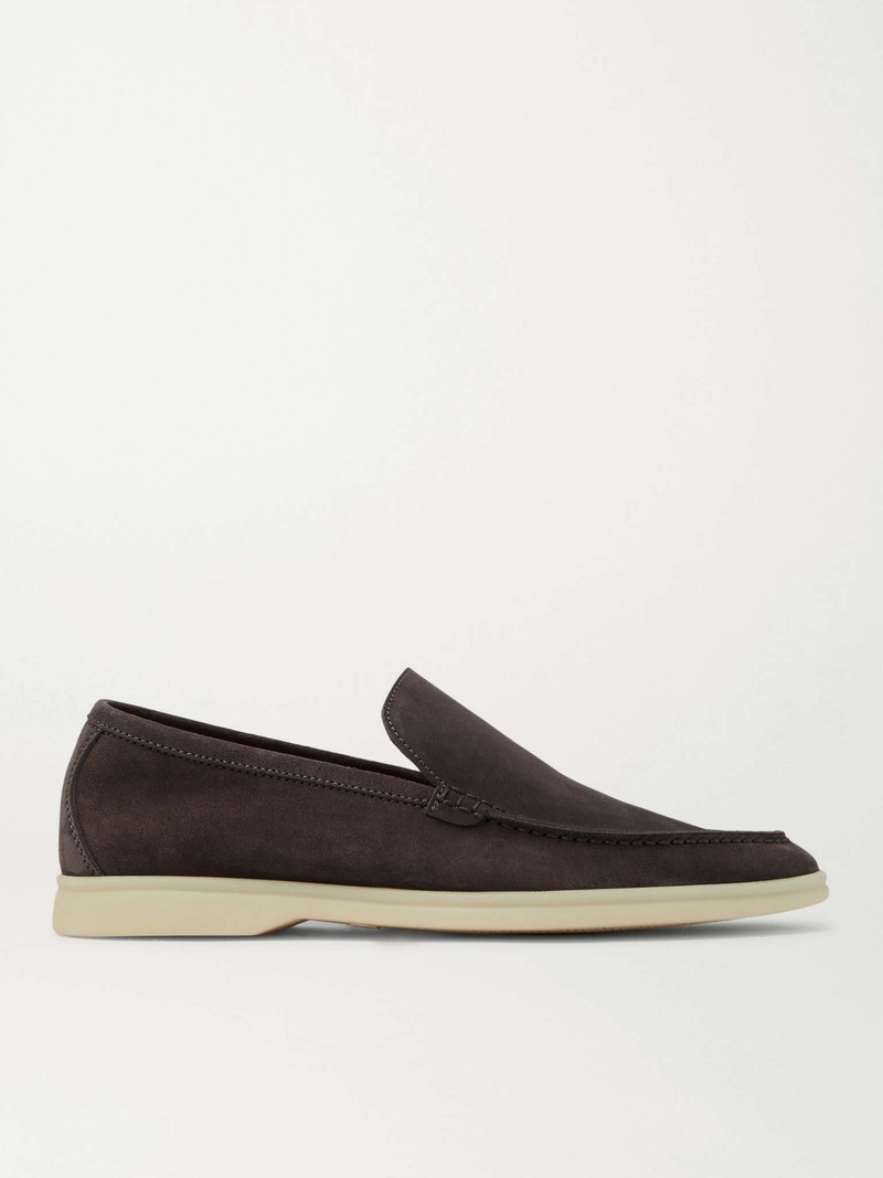 Loro Piana Summer Walk Suede Loafers outlook