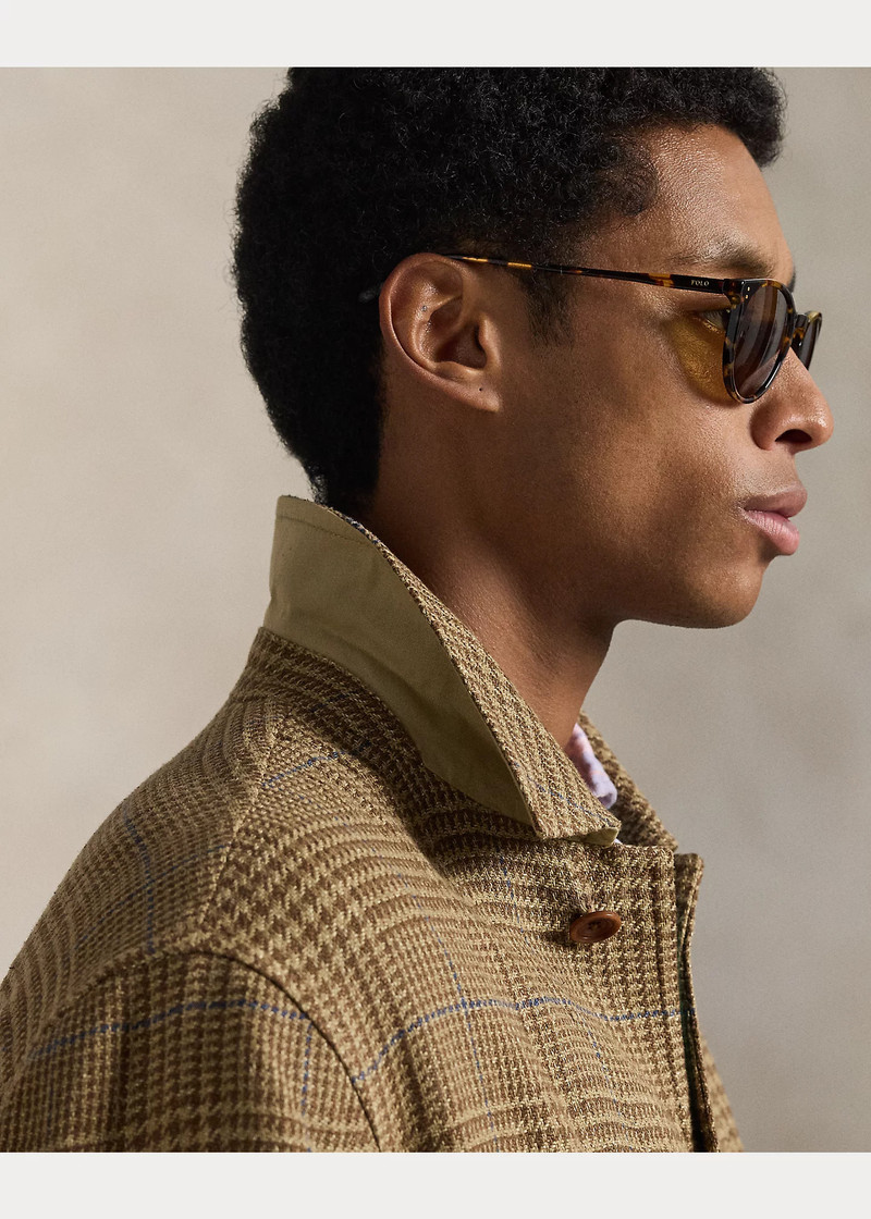 Glen Plaid Linen-Blend Jacket 6