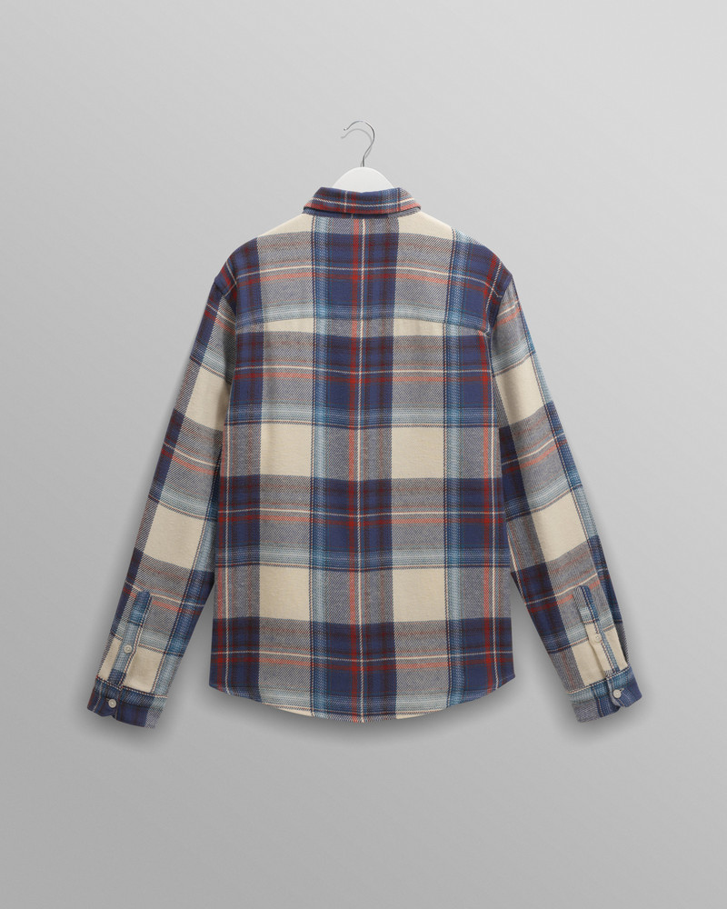 Shelly - Blue And Multicolour Check Flannel Shirt 9