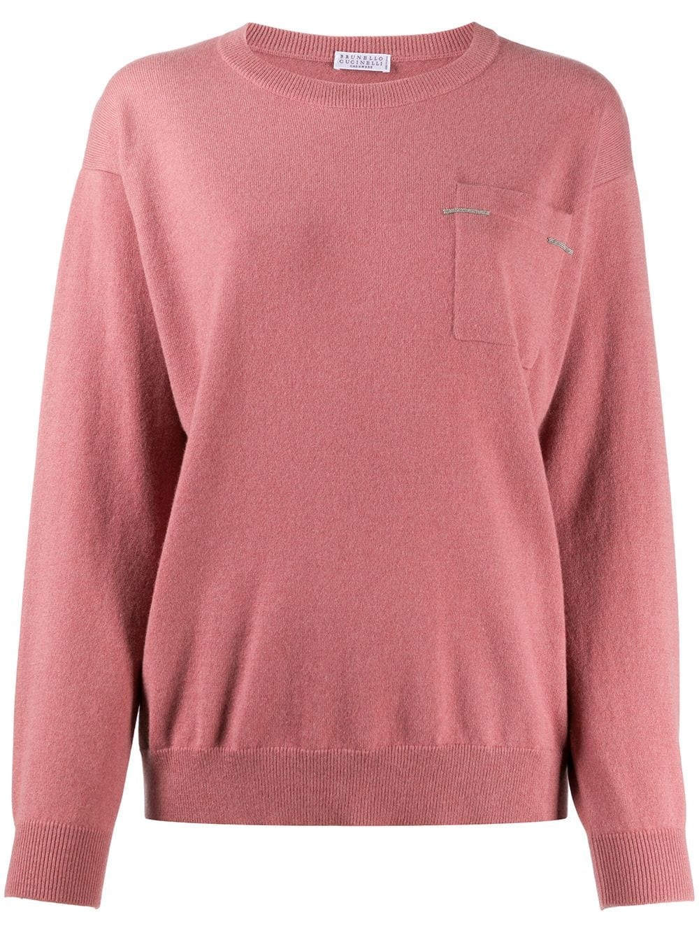 cashmere slouched jumper - 1