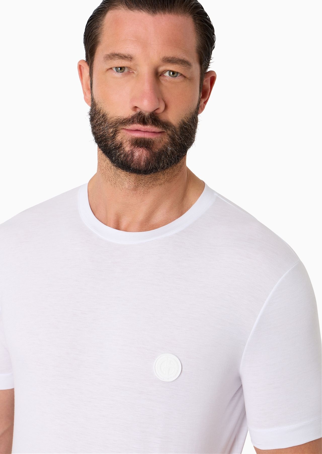 Short-sleeved Pima cotton jersey T-shirt - 5