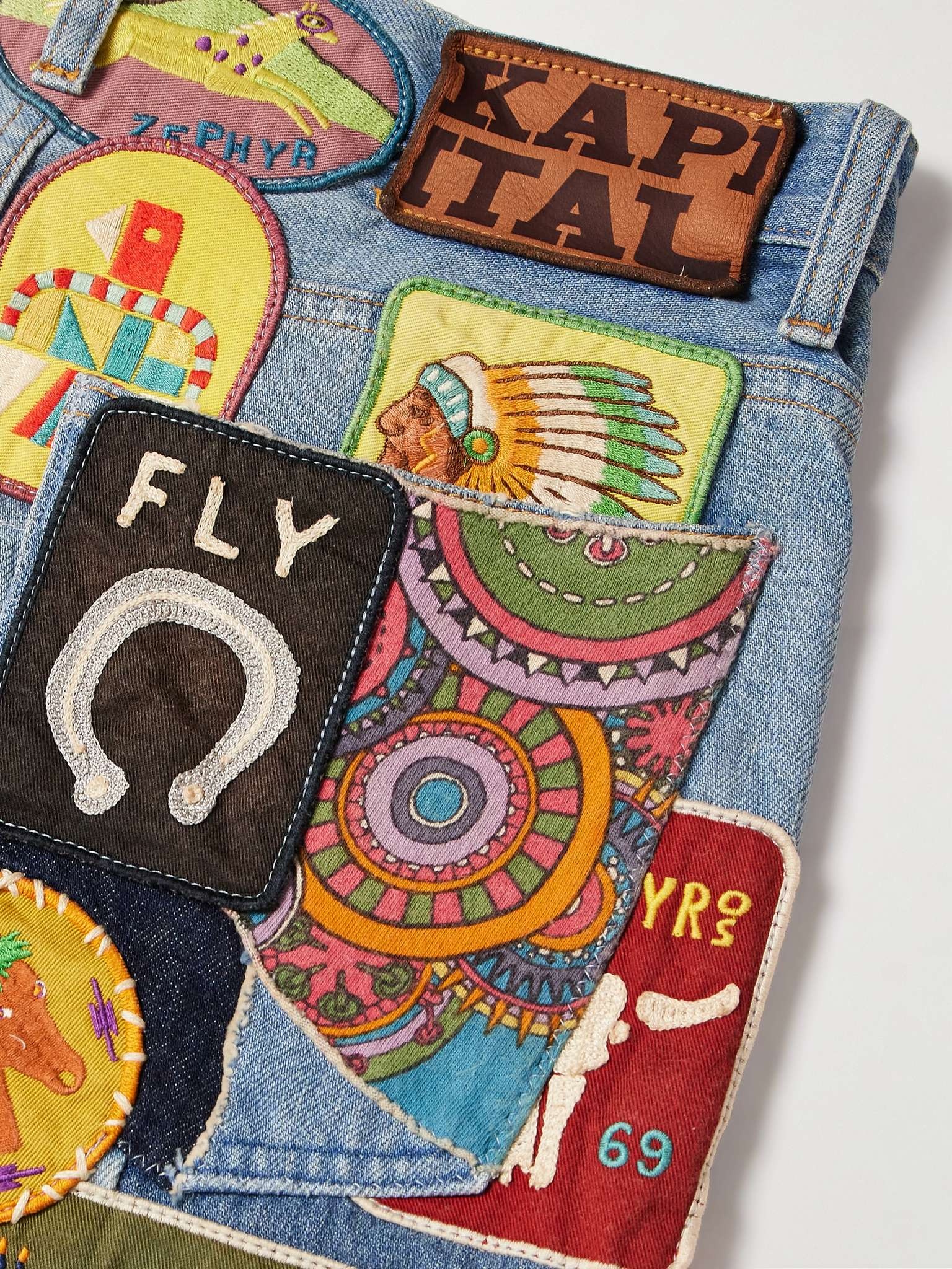 Flared Appliquéd Jeans - 3