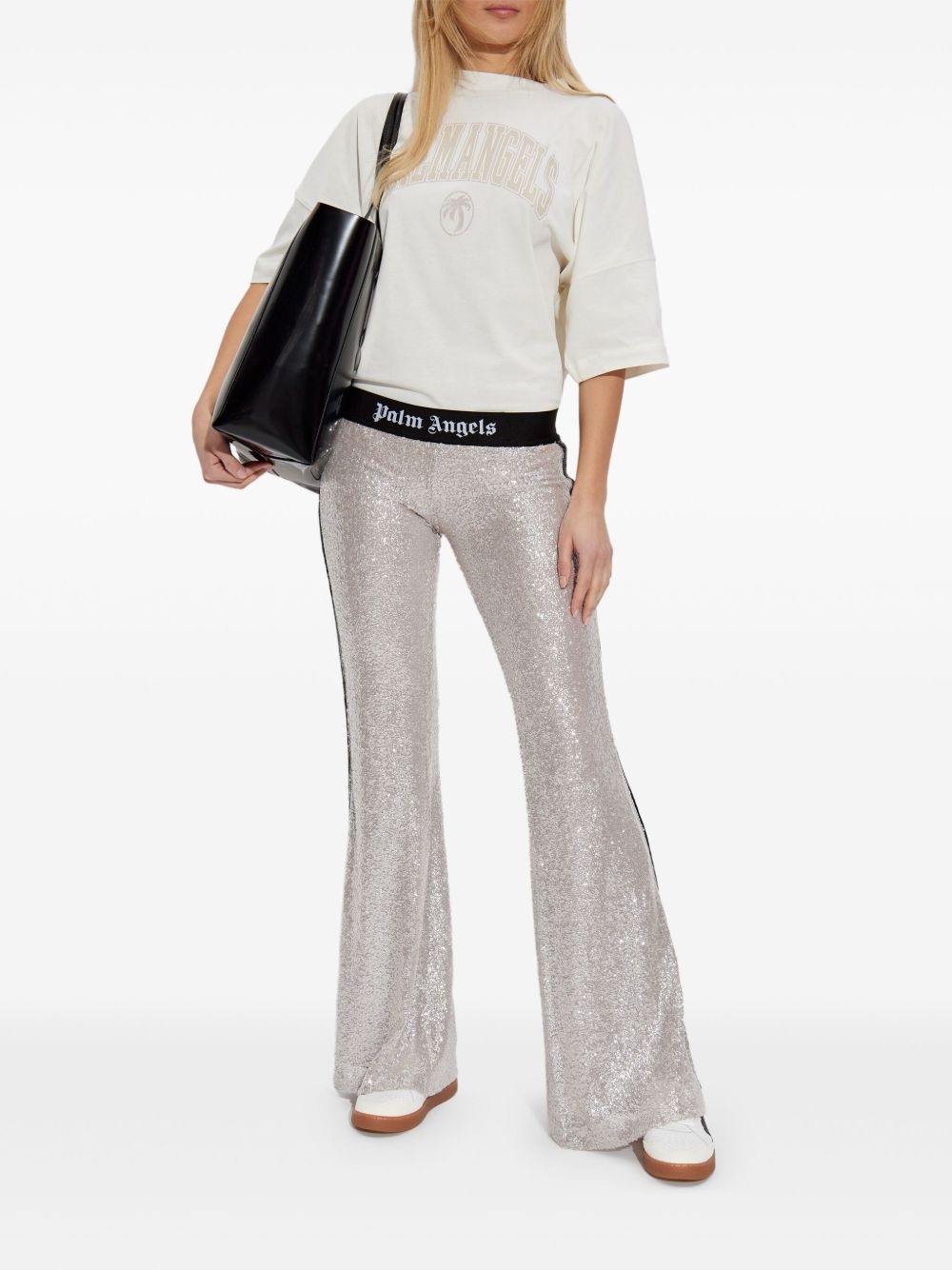 sequin-embellished trousers - 2