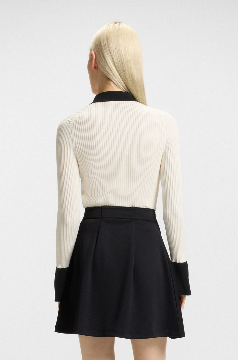 KNIT POLO WITH STACKED-LOGO PLACKET CLOSURES 4