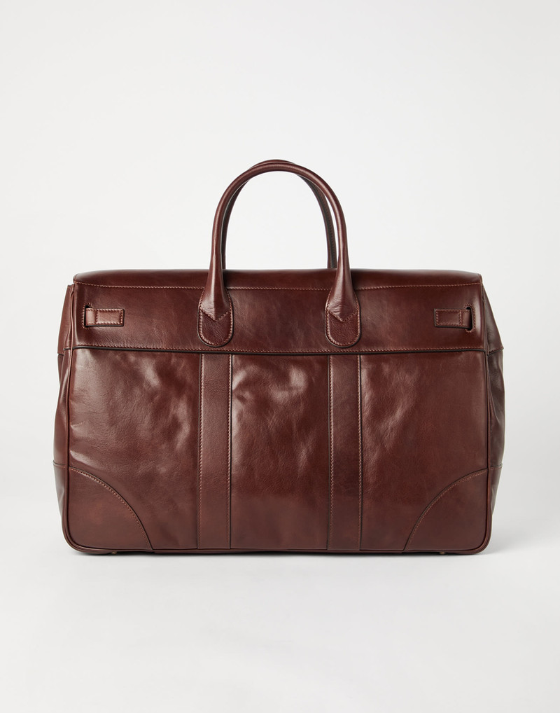 Brunello Cucinelli Calfskin Country Weekender bag outlook