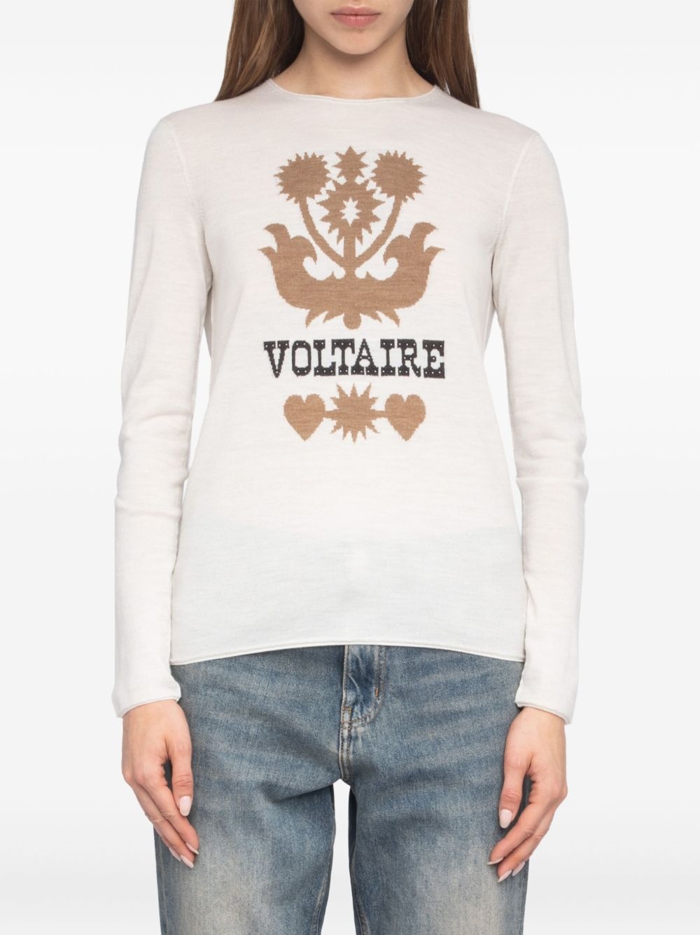 Teissa floral-embellished sweater - 4