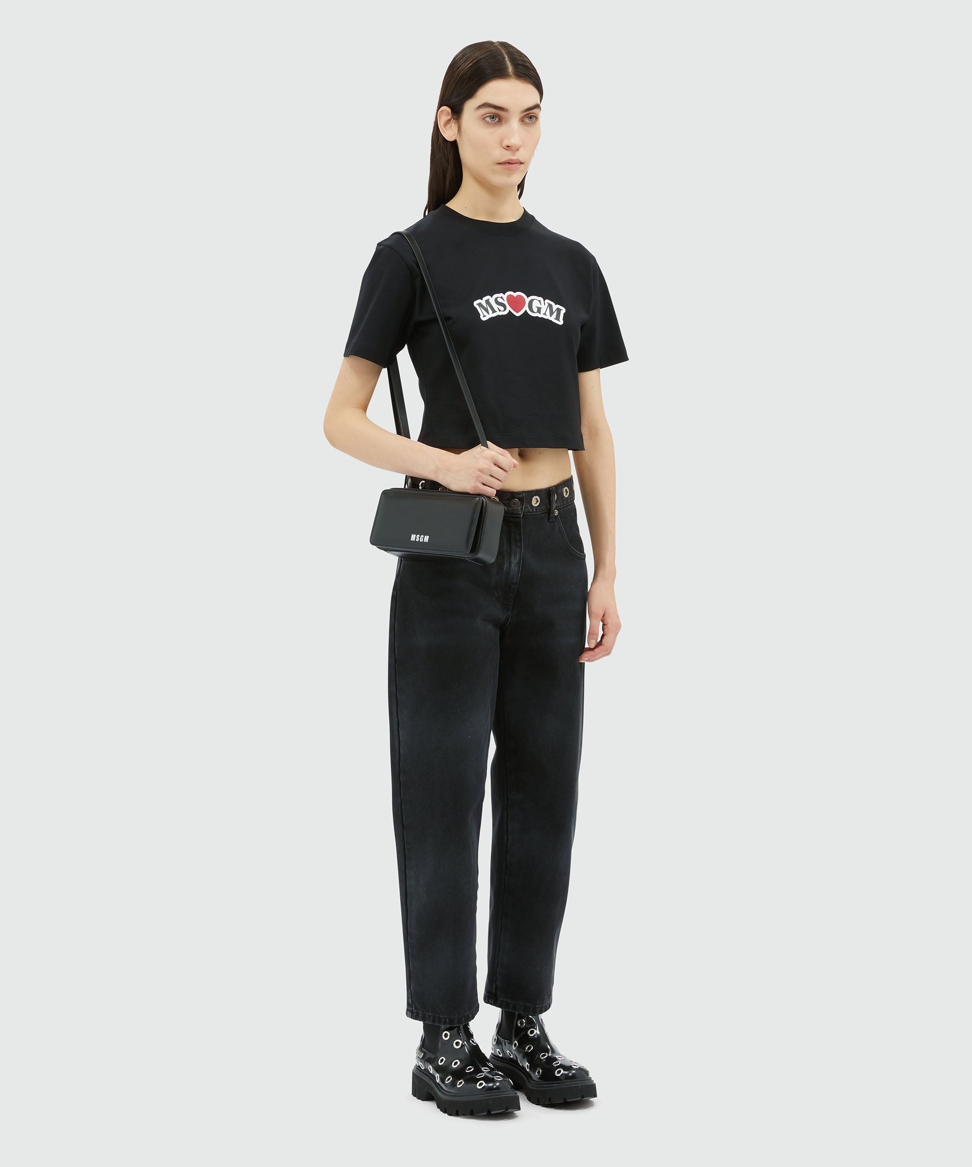 Denim pants with studs - 4