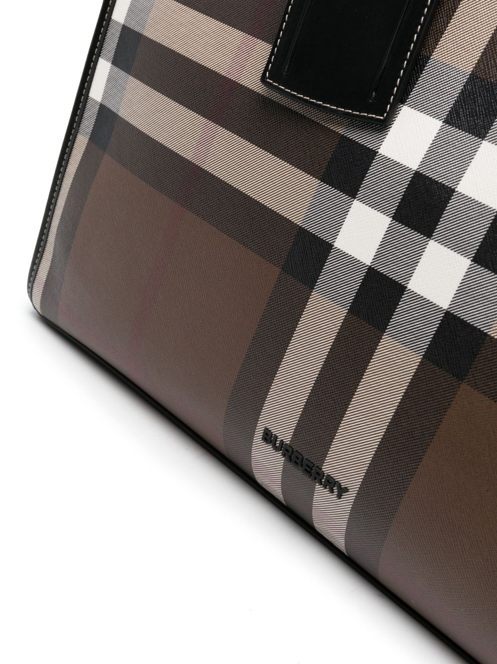 check-print tote bag - 4