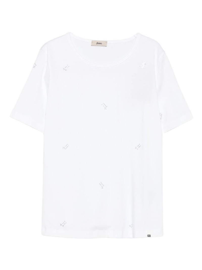 rhinestone-embellished short-sleeve t-shirt 1