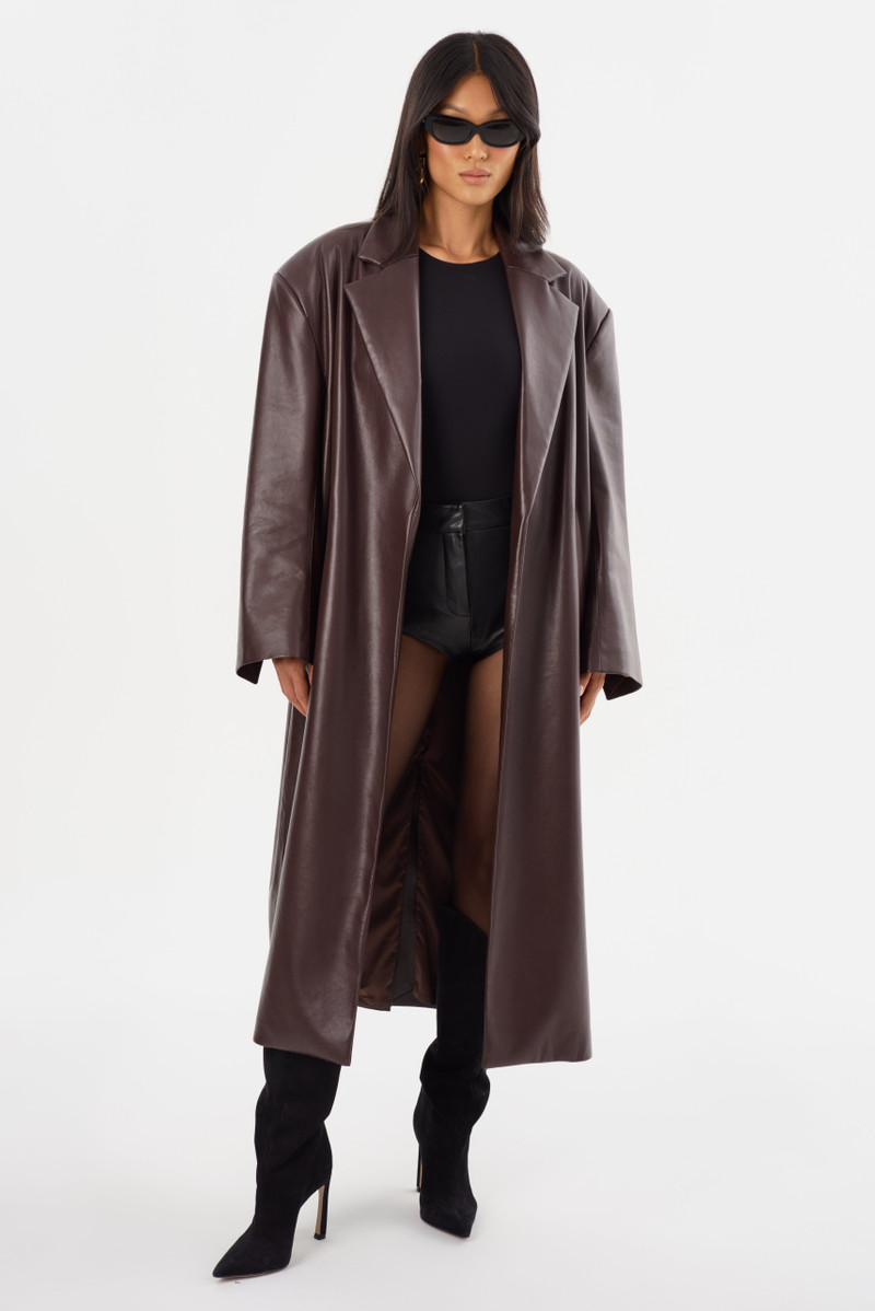 JANELLE | Recycled Leather Coat 1