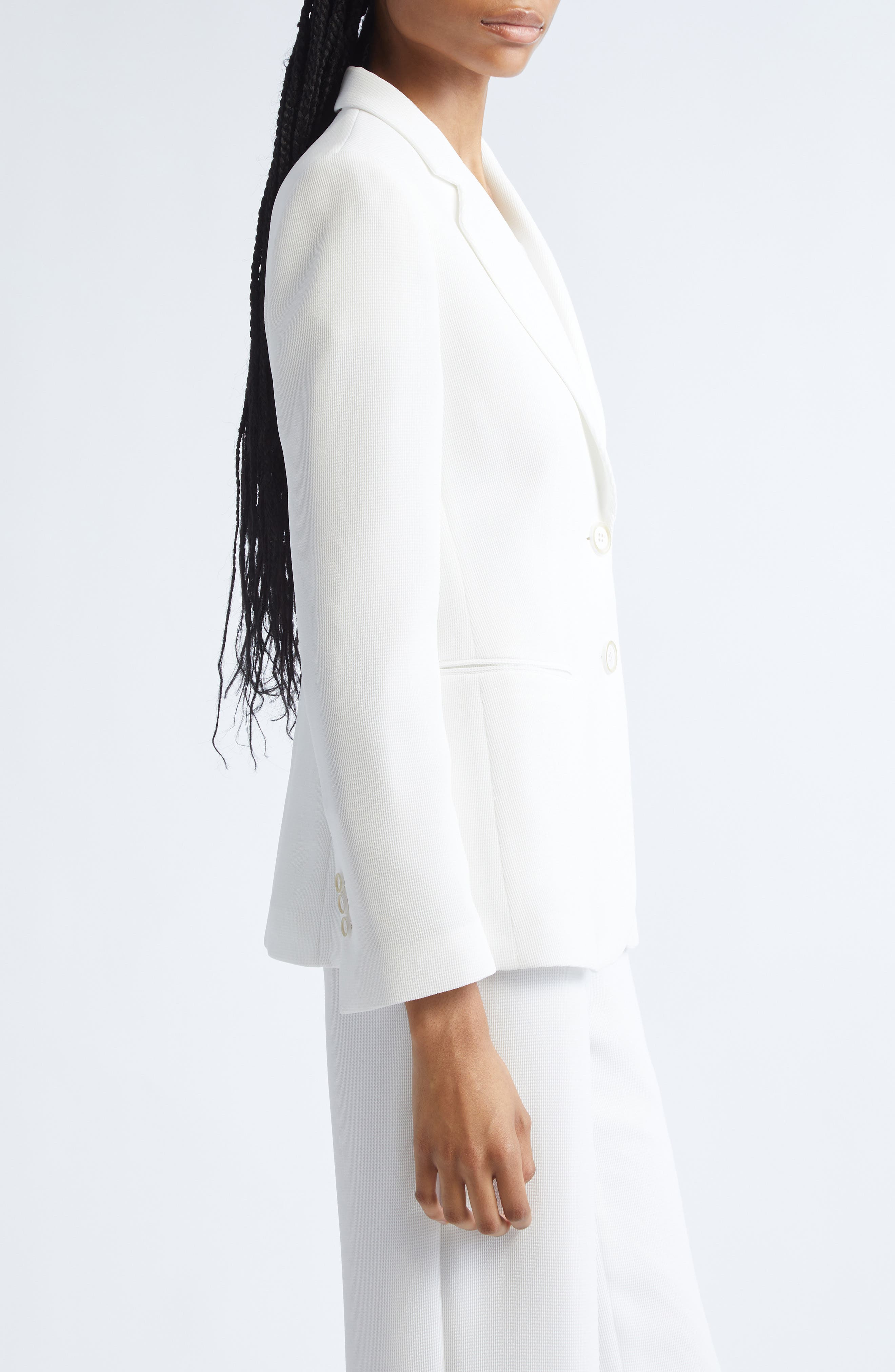 Emporio Armani Two-Button Blazer in Solid White at Nordstrom - 4