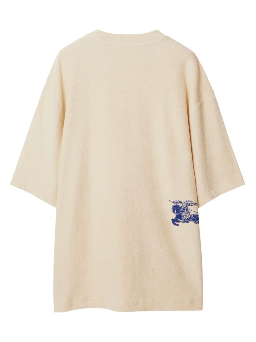 logo-jacquard towelling-finish T-Shirt - 6