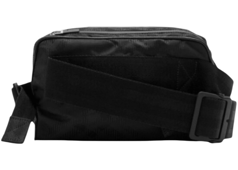Burberry Burberry Nylon Check Jacquard Belt Bag Black outlook