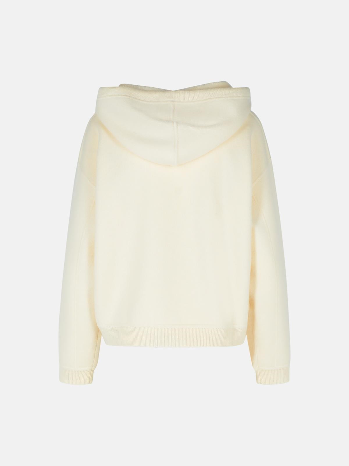 IVORY CASHMERE SWEATER - 3
