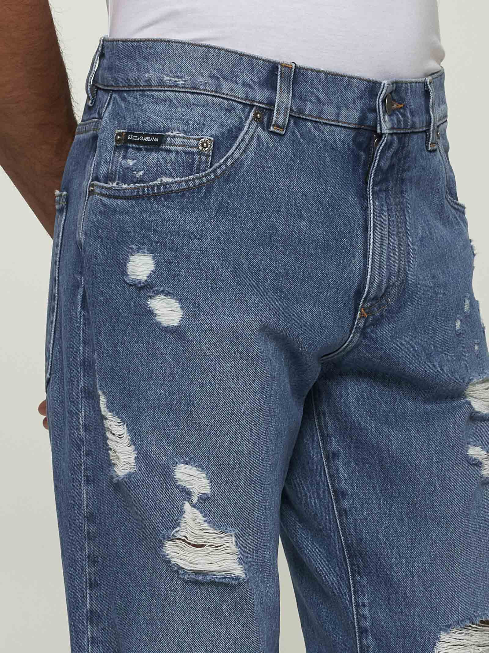 Blue denim classic jeans - 4