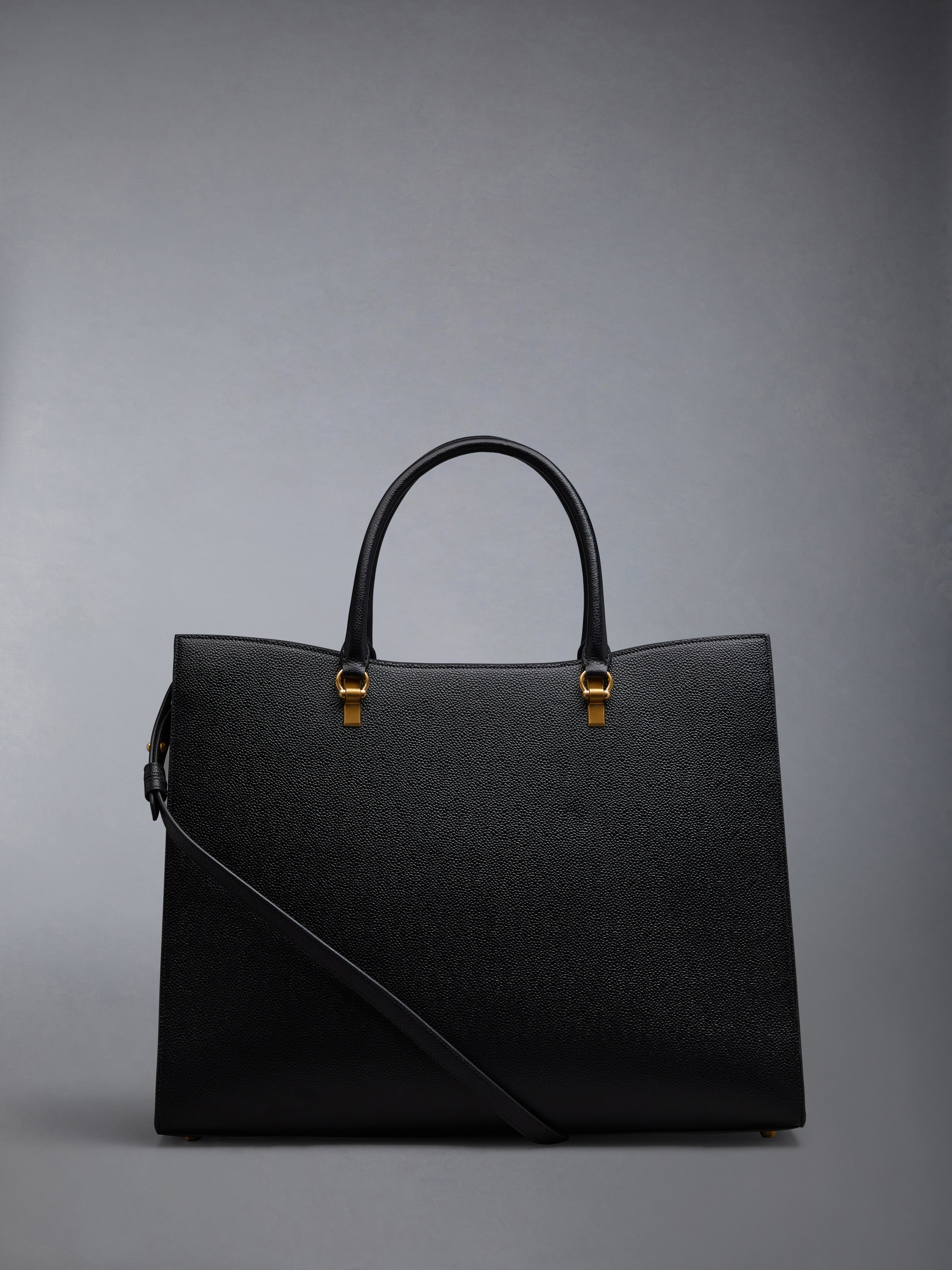 PEBBLE GRAIN LARGE DUET TOTE - 3
