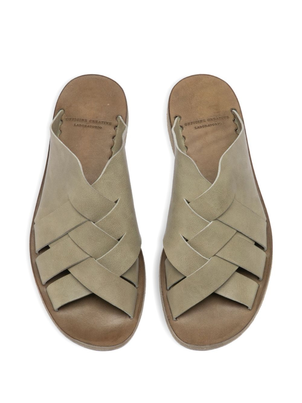 woven leather sandals - 4