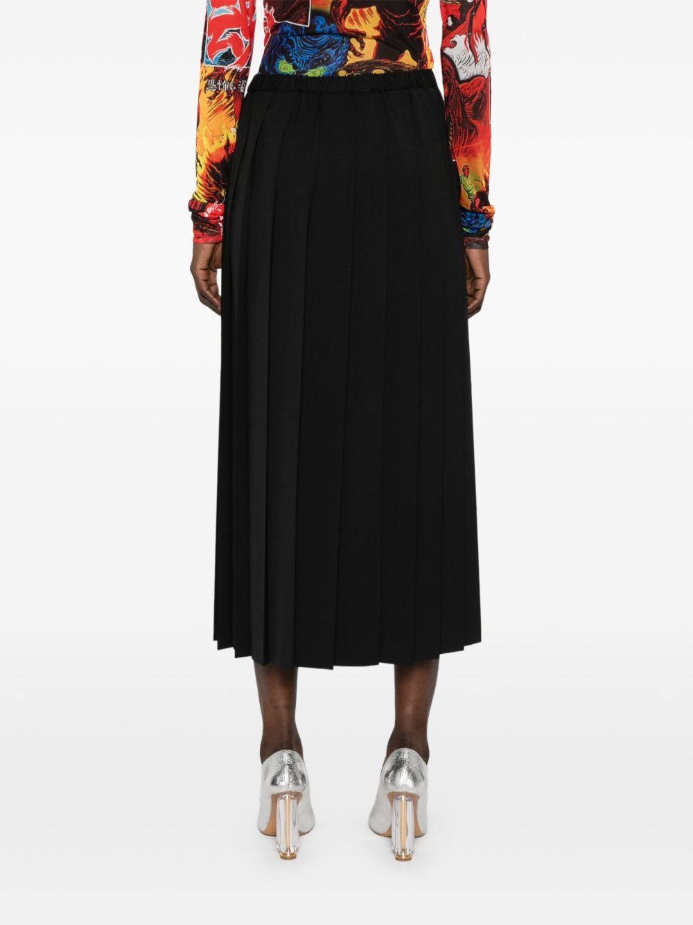 pleated midi skirt - 4