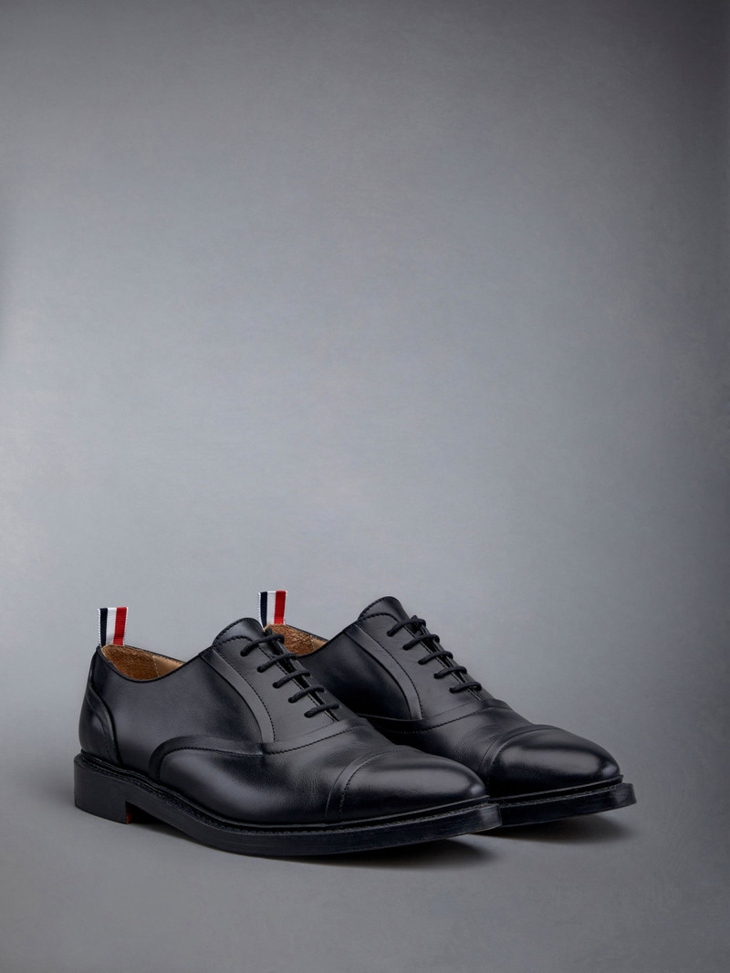 Thom Browne Vitello Calf Raw Edge Goodyear Sole Cap Toe Oxford outlook