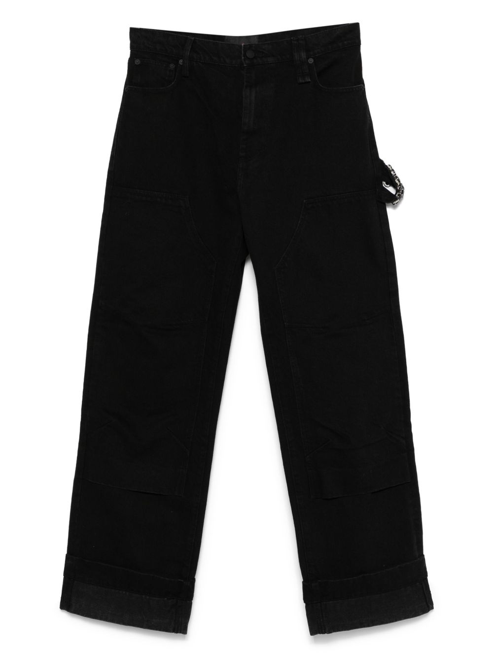 embellished workwear jeans - 1
