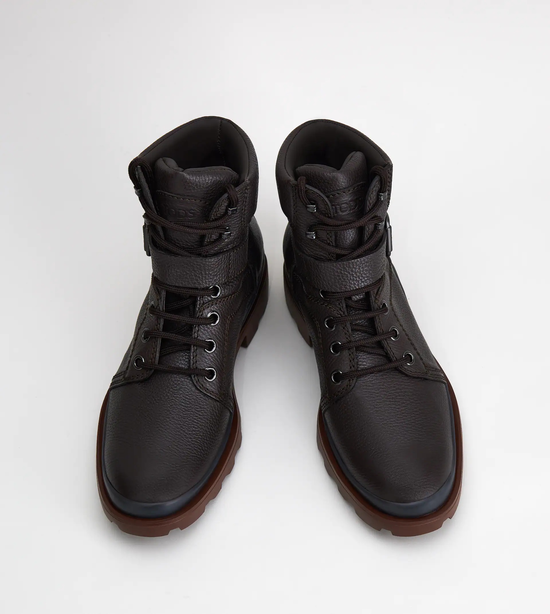 ANKLE BOOTS IN LEATHER - BROWN - 6