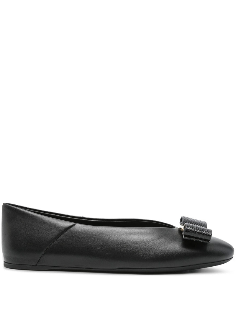 Ferragamo Leather Ballet Flats 1