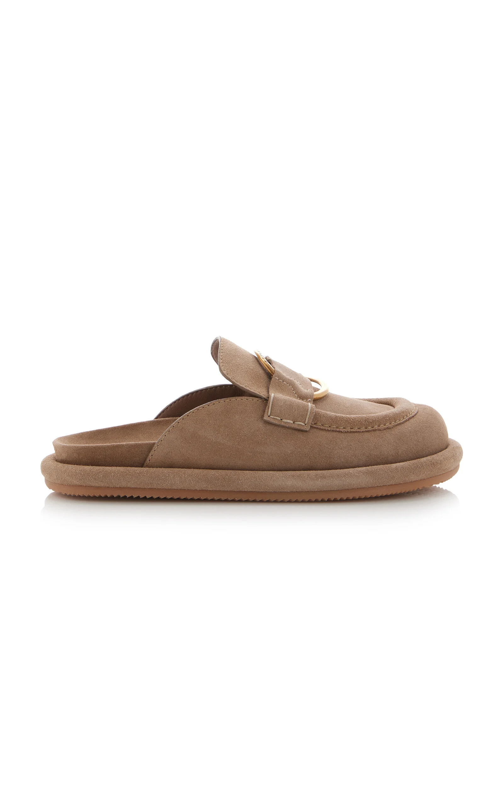 Bell Suede Mules tan - 1
