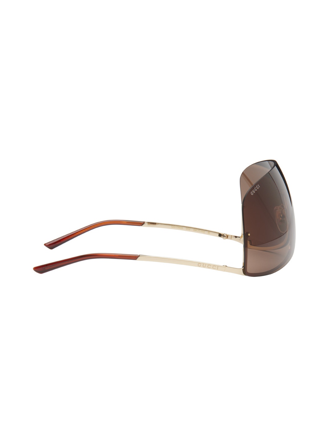 Gold Mask-Shaped Sunglasses - 2