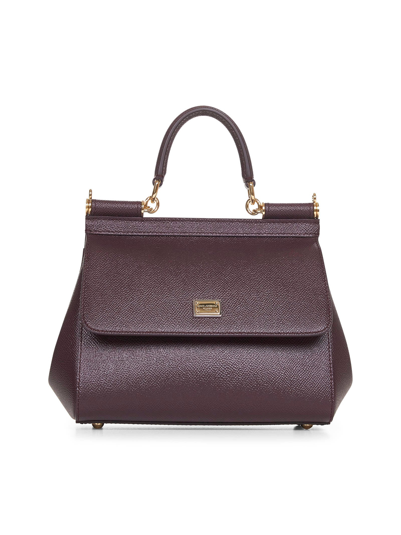 Burgundy medium Sicily handbag - 1