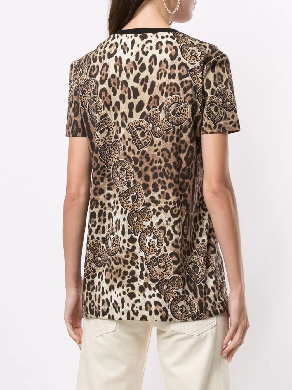 leopard print T-shirt - 4