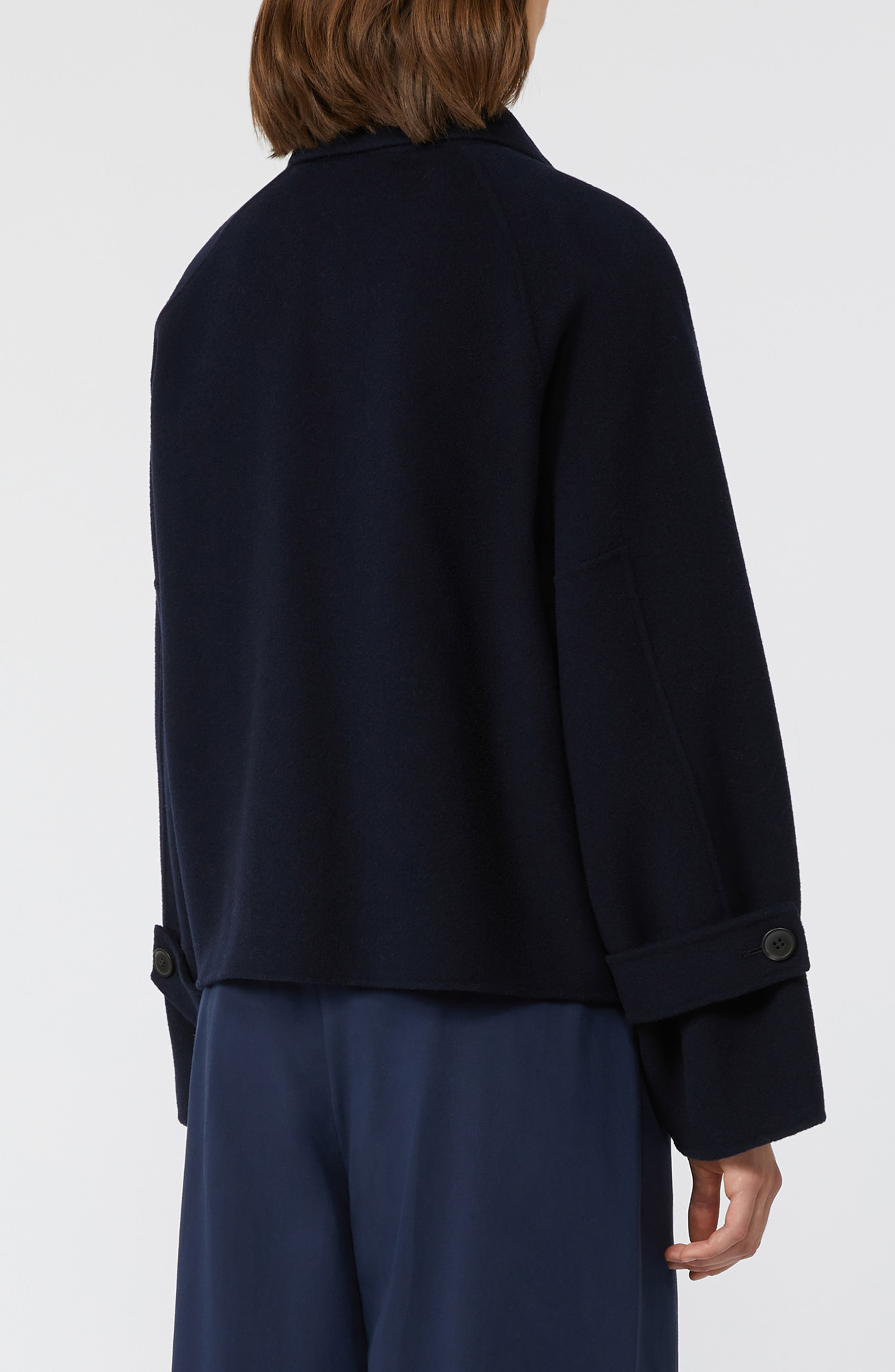 Weekend Max Mara Carella Virgin Wool Jacket in Navy at Nordstrom - 3